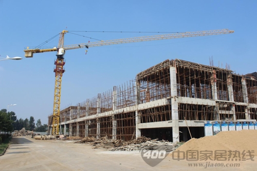 整体家居车间加急施工 预计2013年底投产使用