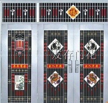 2012新款四开门不锈钢门花yc-0003