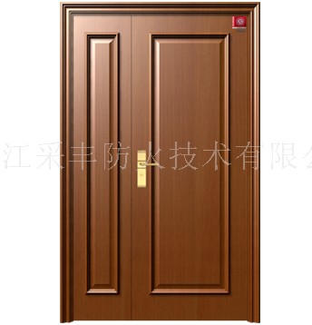 钢木质防火防盗门4