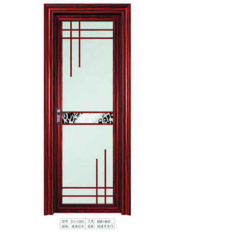  东亚吉祥钢门产品推荐-炫弧凹型铝合金平开门（澳洲红桃）DY-1260