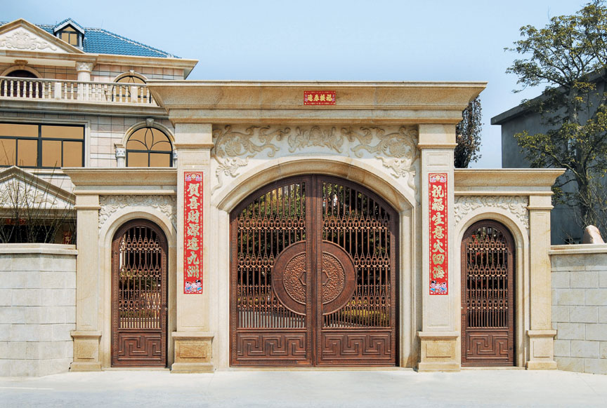 豪华实心大门