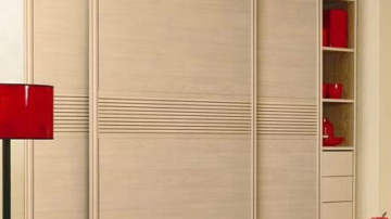 林莱品牌枫木白黑腰线门现代简约平板门系列