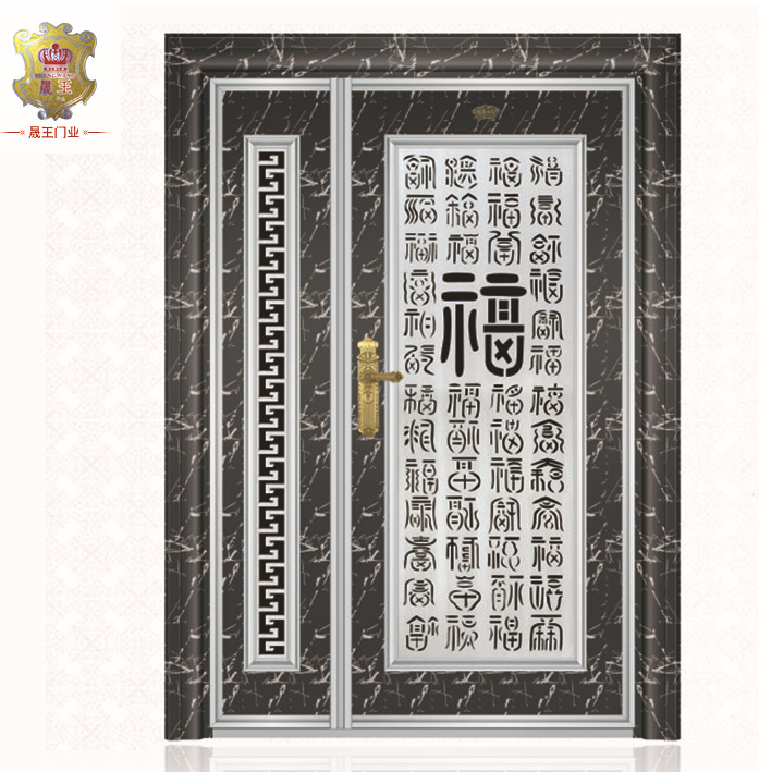 佛山晟王304不锈钢门 不锈钢防盗门 不锈钢无缝门入户门 定做直销