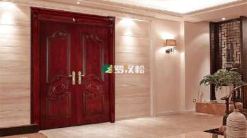 罗汉松木门图片-大门系列图片