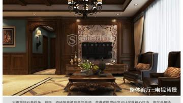 尚佰木门-尚佰木门最新产品图整体客厅系列