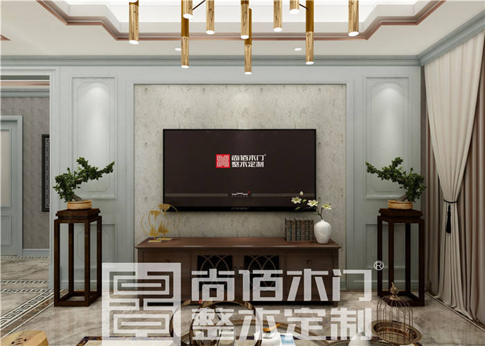 尚佰木门整木定制-香榭水都系列新中式背景墙.jpg