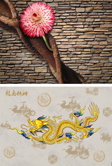 爱色丽墙纸厂家：新品“三驾马车”舞金龙