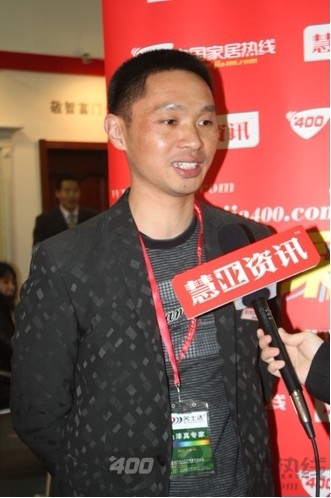 敬智富门业郭云：首度亮相 高端产品获认可