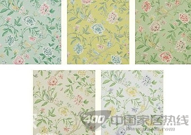 碎花墙纸打造背景墙 让你坐在花园中看电视