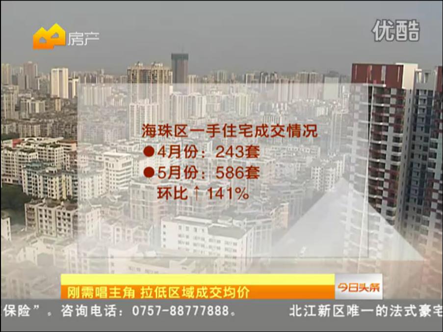 5月 广州一手楼成交量大增五成