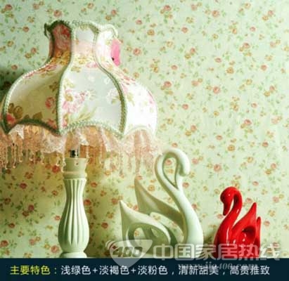 三款经典田园风格墙纸介绍