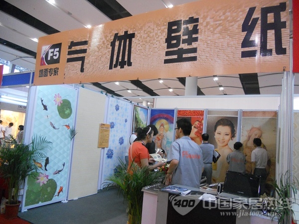 广州建博会墙纸展区 特殊纹理壁纸汹涌而出