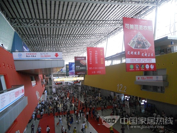 广州建博会墙纸展区 二三线品牌称霸