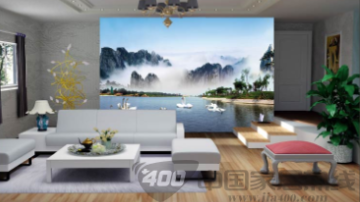 无纺纸风景壁画T75030