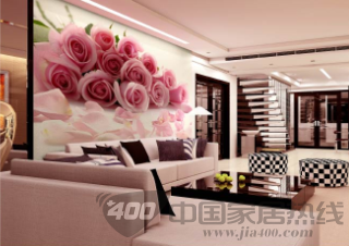 无纺纸花卉壁画T76065