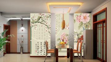 时尚壁画、壁画、餐厅背景画、卧室背景画