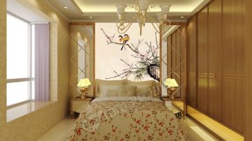 卧室背景画、大型壁画、个性壁画