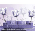 弱溶剂无缝仿麻壁布