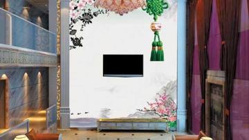 美丽空间无缝墙布产品推荐-壁画艺术吉祥JX0134