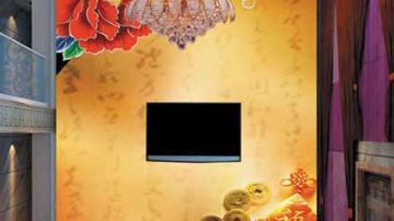 美丽空间无缝墙布产品推荐-壁画艺术吉祥JX0116