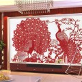 美丽空间无缝墙布产品推荐-壁画艺术吉祥JX0114