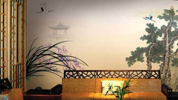 美丽空间无缝墙布产品推荐-壁画艺术吉祥JX0115
