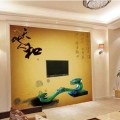 美丽空间无缝墙布产品推荐-壁画艺术吉祥JX0099