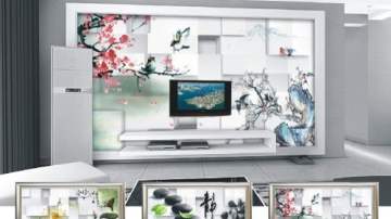 美丽空间无缝墙布产品推荐-壁画系列之鸟语花香