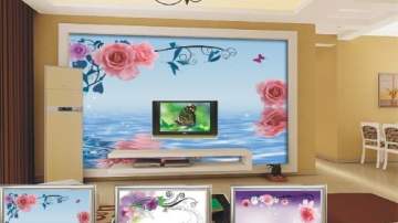 美丽空间无缝墙布产品推荐-壁画系列之鸟语花香