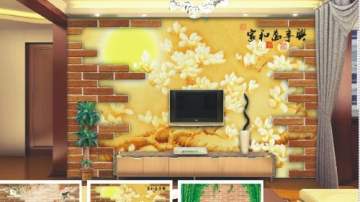 美丽空间无缝墙布产品推荐-壁画系列之鸟语花香