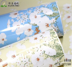  橱柜门膜生产厂家特价销售轩美自粘贴纸 韩式小花防水翻新贴纸 橱柜桌子家电旧家具贴膜橱柜贴纸装饰膜