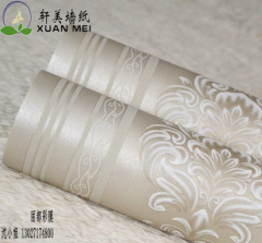 湖北无纺布墙纸厂家供应3D立体欧式简约无纺壁纸卧室客厅沙发背景墙满铺装饰膜