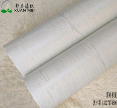 湖北木纹膜生产厂家供应PVC自粘仿木纹家具贴膜翻新贴纸防水书房过道墙纸装饰膜