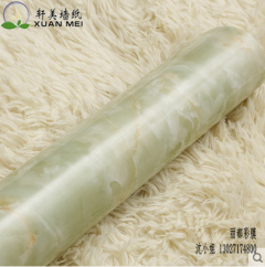 石纹膜生产厂家PVC自粘石纹墙纸仿大理石家具翻新贴浴室卫生间装饰膜