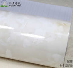 石纹膜生产厂家轩美石纹自粘墙纸壁纸 仿大理石石纹贴纸 浴室贴纸家具翻新贴纸装饰膜
