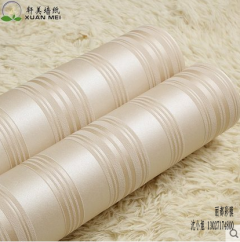 湖北无纺布墙纸厂家环保无纺布墙纸简约素色竖条纹 卧室客厅背景墙纸装饰膜