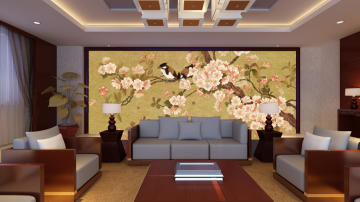 高清手绘花鸟