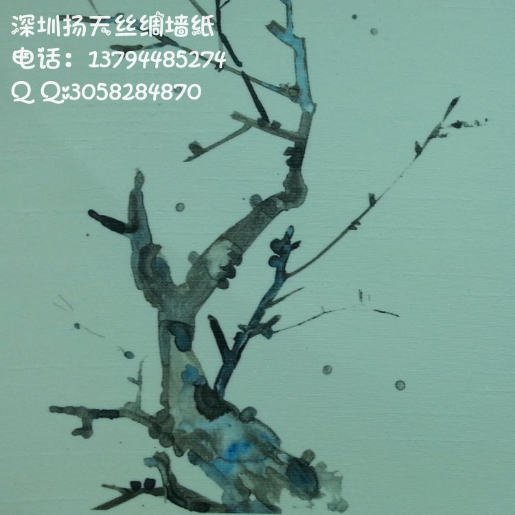 丝绸哑面 个性弱溶剂墙纸壁纸壁画基材数码写真材料专业生产厂家