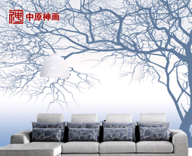 客厅卧室无缝立体大型壁画