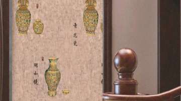 意盛豪庭-绣花墙布
