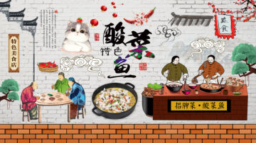 3d复古怀旧壁纸酒吧ktv墙布壁画餐厅墙纸