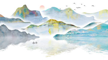 高端背景墙壁画