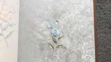 织女星墙布刺绣小花
