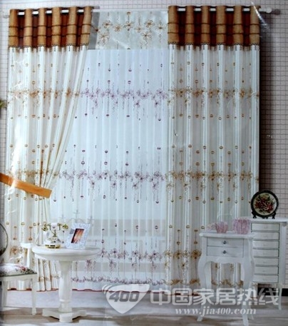 刺绣窗帘韵味十足 彰显家居华贵气息