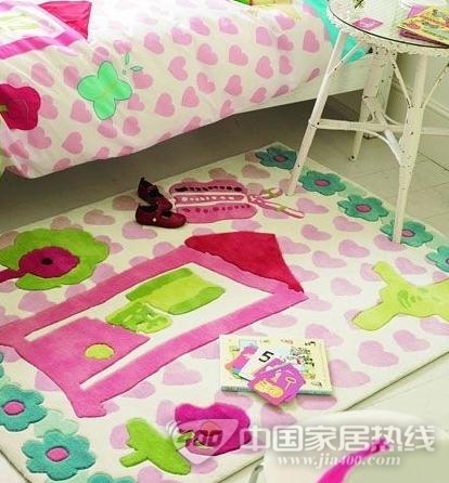 萌系儿童房，地毯来打造