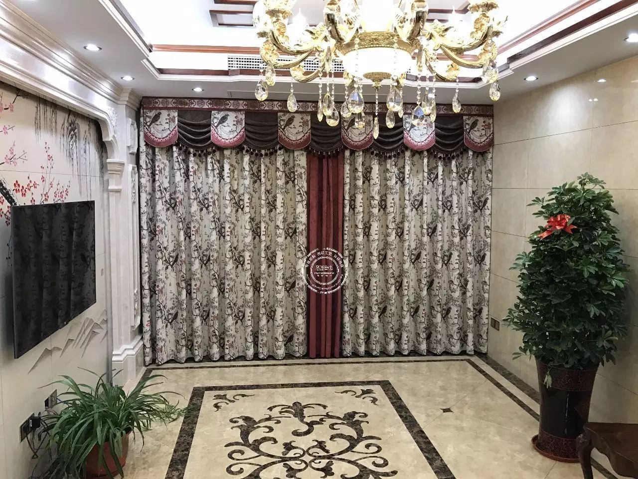 客厅窗帘都能美成这样，简直逆天了