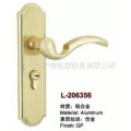 铝合金欧式室内执手面板锁 L-206356-3