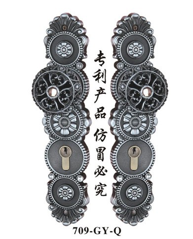 高级欧式镂空执手锁