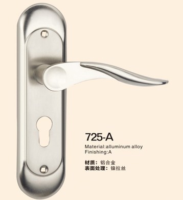 不锈钢面板铝执手锁725-A