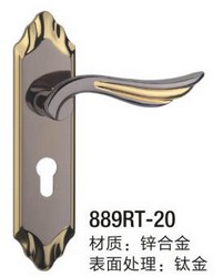 钛金执手锁具